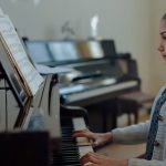 learning and playing piano
